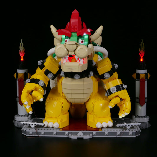 LED világítás LEGO 71411 Mighty Bowser-hez – Távirányítós DIY világításkészlet