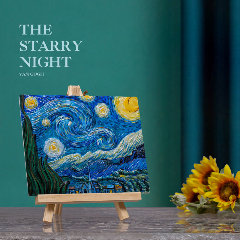 Van Gogh Csillagos éj – 3D olajfestő készlet (DIY)