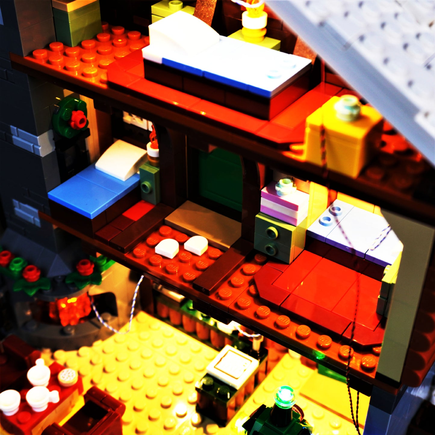 Távirányítós LED világítás LEGO 10325 hófödte kabinházhoz – DIY kiegészítő