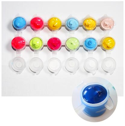 Környezetbarát akrilfesték készlet – 10 darabos, nem mérgező