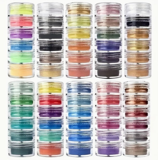 gyöngyházfényű mica pigmentpor – DIY epoxi gyantához, gyertyákhoz és ékszerekhez