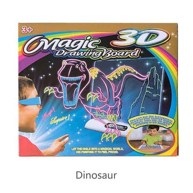 Magic Pad Deluxe – Világító 3D Rajztábla Gyerekeknek
