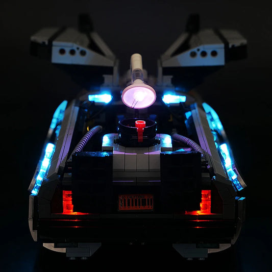 DIY világítás LEGO® 10300 Vissza a jövőbe időgéphez – LED szett távirányítóval