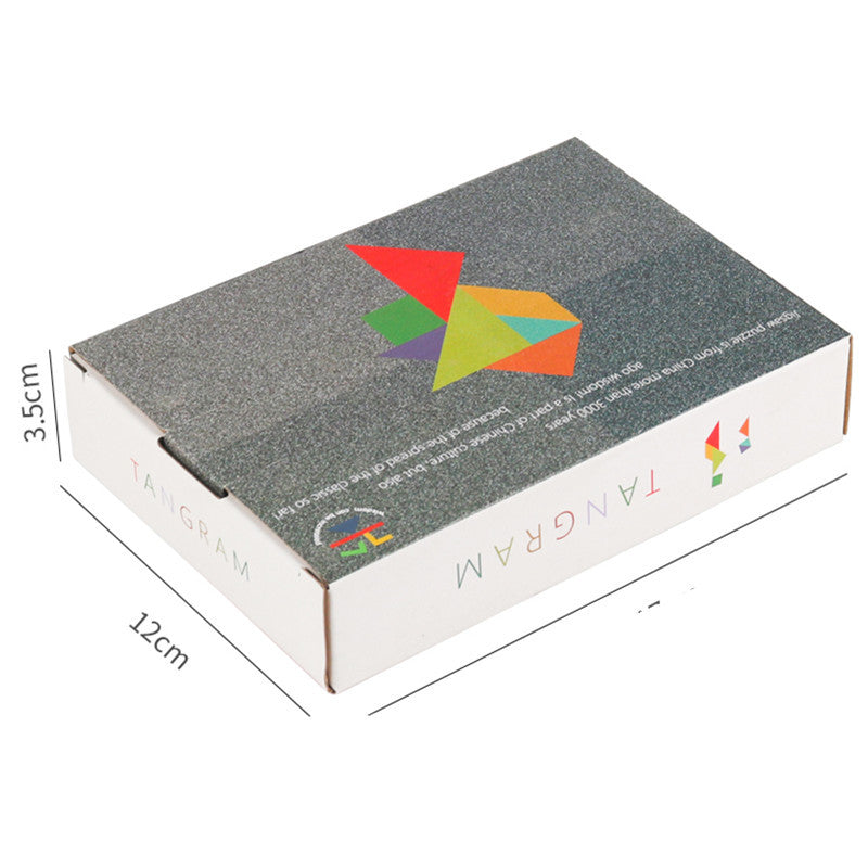 3D Tangram Puzzle – Kreatív fa kirakó gyerekeknek