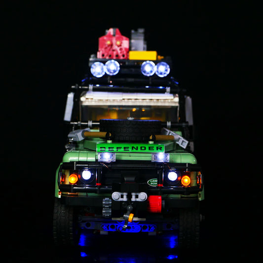 Távirányítós LED világítás LEGO 10317 Land Rover Defender-hez – DIY építőknek