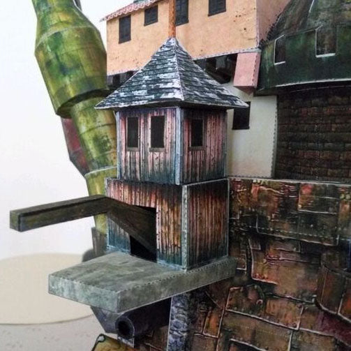 Miyazaki kastély – 3D papírmakett | DIY kézműves modell
