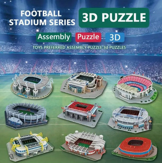 3D Papír Puzzle – Labdarúgó Stadion Modellkészlet
