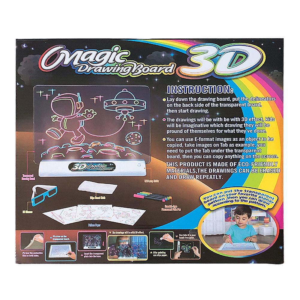Magic Pad Deluxe – Világító 3D Rajztábla Gyerekeknek