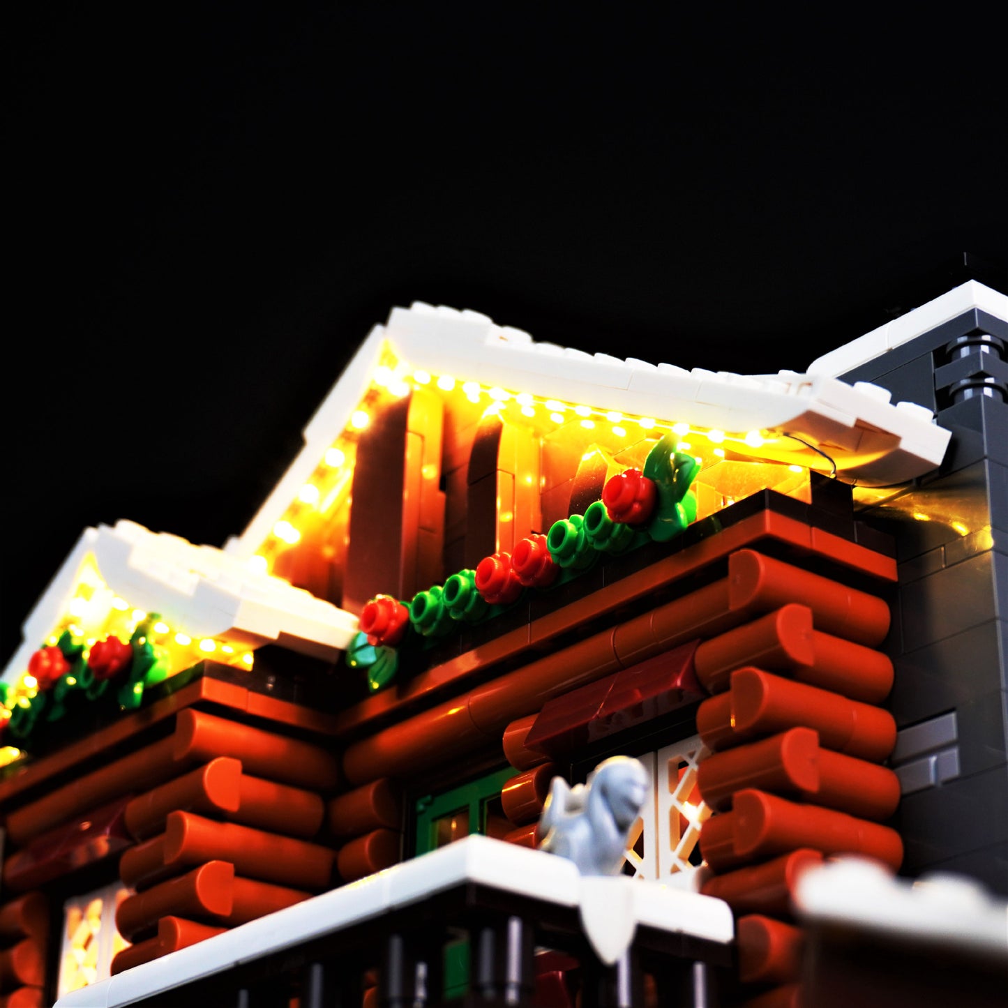 Távirányítós LED világítás LEGO 10325 hófödte kabinházhoz – DIY kiegészítő