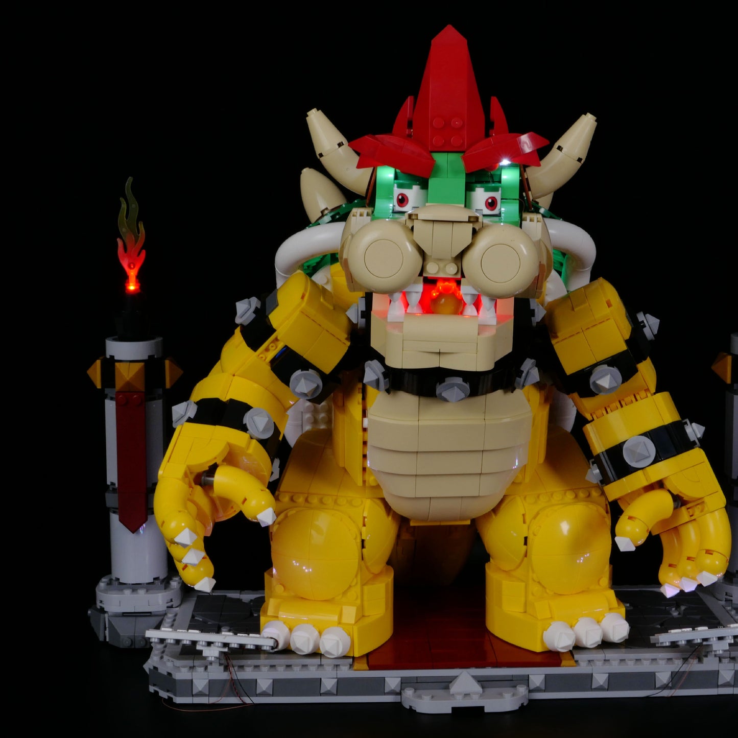 LED világítás LEGO 71411 Mighty Bowser-hez – Távirányítós DIY világításkészlet