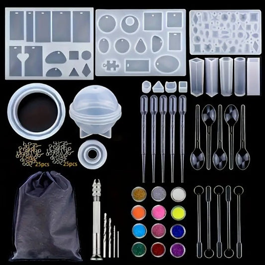 Epoxigyanta Szilikon Formakészlet – DIY ékszer készítő öntőformák