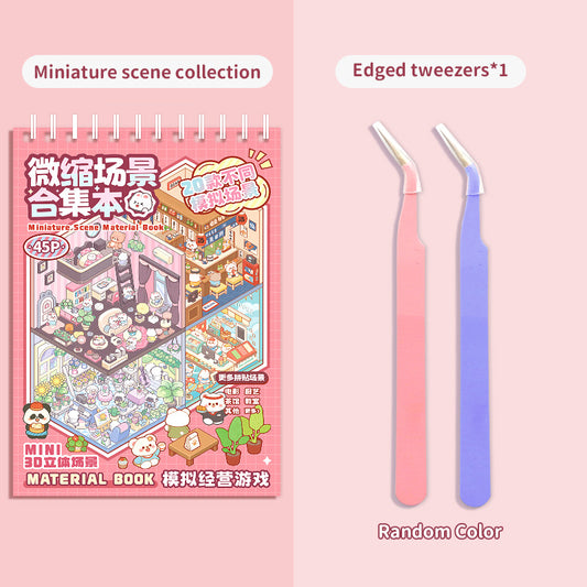 20 jelenetes 3D matricás könyv – DIY erdei falu, város és óceán témájú jelenetek