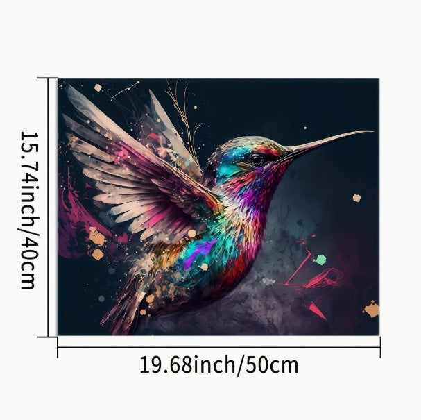 Számfestés felnőtteknek – Kolibri akrilfestő készlet (40×50 cm, keret nélkül)