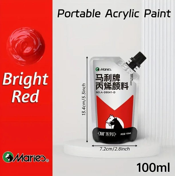 Marie's akrilfesték – 100 ml, vízálló, gazdag pigmenttartalmú, többféle felületre