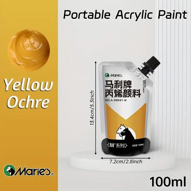 Marie's akrilfesték – 100 ml, vízálló, gazdag pigmenttartalmú, többféle felületre