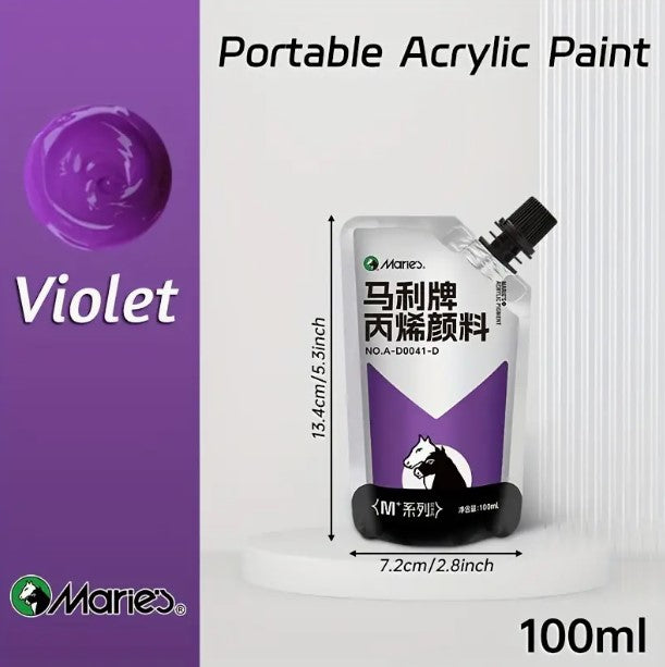 Marie's akrilfesték – 100 ml, vízálló, gazdag pigmenttartalmú, többféle felületre