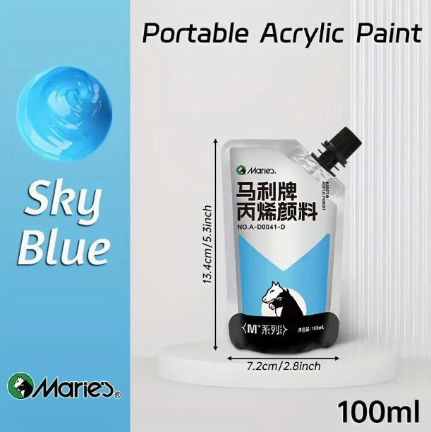 Marie's akrilfesték – 100 ml, vízálló, gazdag pigmenttartalmú, többféle felületre