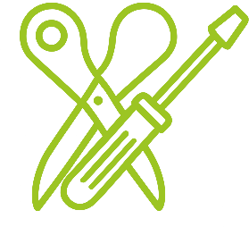 Kiegészítők és eszközök ikon