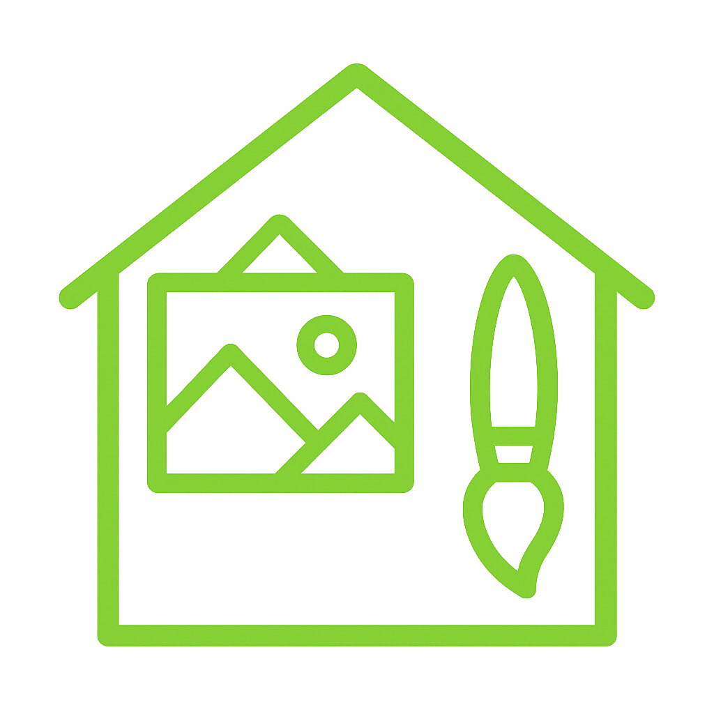 Lakásdekoráció ikon