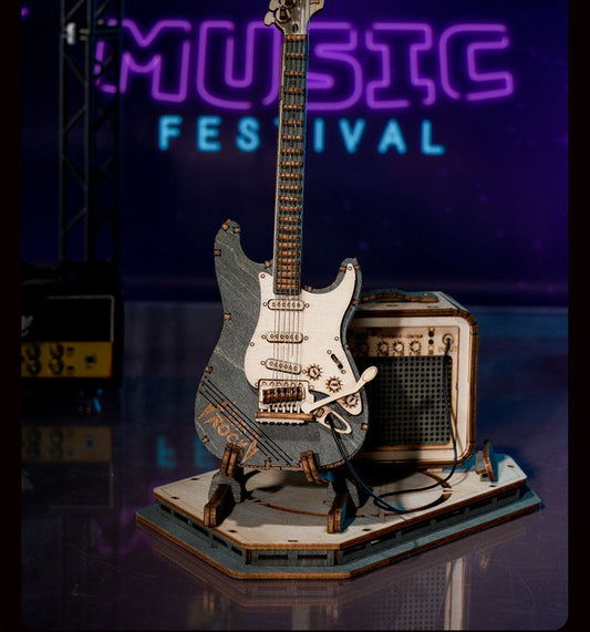 mini-hangszer-gitár-diy-puzzle