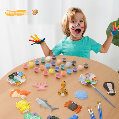 Gyerek gipszfestő készlet – Önthető és festhető DIY kreatív játék, többféle témában