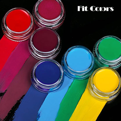 Fit Colors 12 Színű Fluoreszkáló Szemhéjtus – Halloween és Arcdekorációhoz