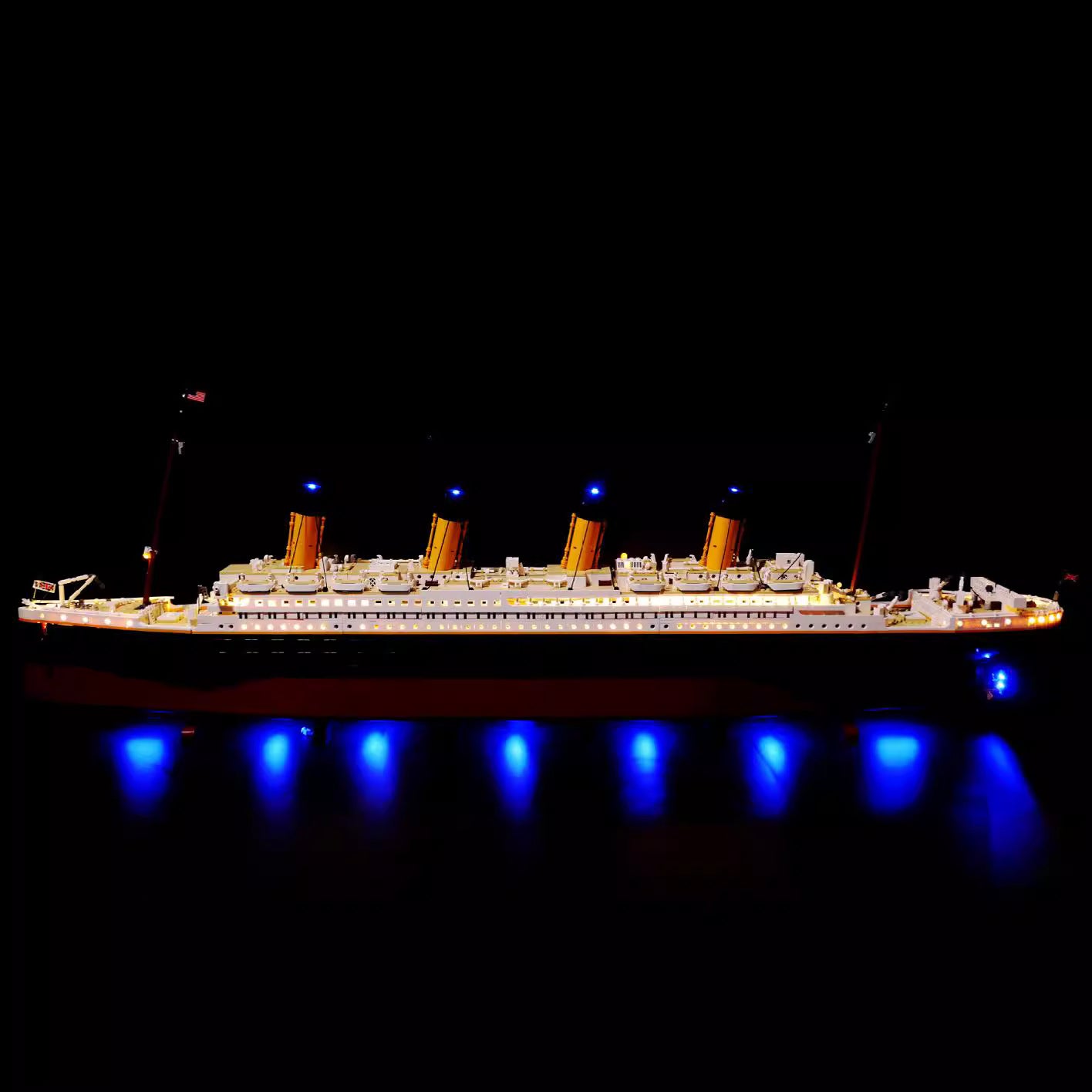 LED világítás LEGO Titanic hajómodellhez – DIY építőkészlet haladóknak