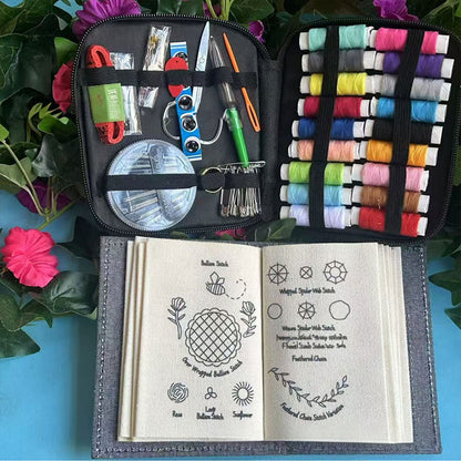 DIY hímzőkönyv utánzat lenvászonból – varrás és hímzés gyerekeknek