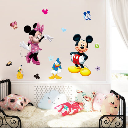 Mickey és Minnie falmatrica – Vízálló dekoráció gyerekszobába