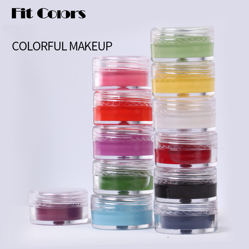 Fit Colors 12 Színű Fluoreszkáló Szemhéjtus – Halloween és Arcdekorációhoz