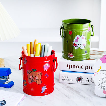Hengeres vas ceruzatartó – kreatív DIY asztali tároló