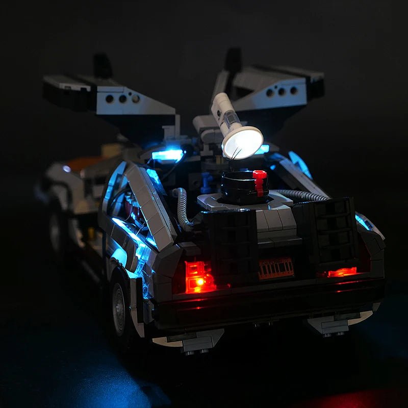 DIY világítás LEGO® 10300 Vissza a jövőbe időgéphez – LED szett távirányítóval