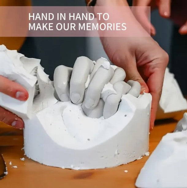DIY 3D kézformázó öntőkészlet – emlékalkotás pároknak, családnak, barátoknak