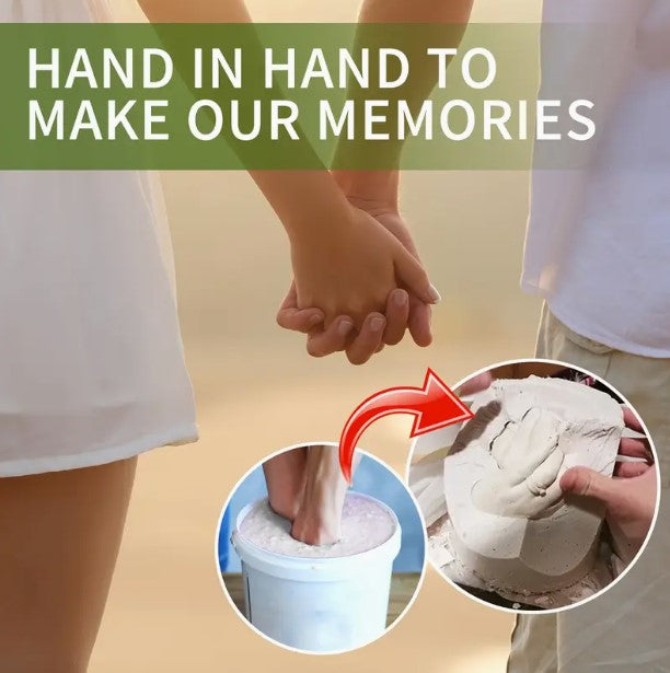 DIY 3D kézformázó öntőkészlet – emlékalkotás pároknak, családnak, barátoknak