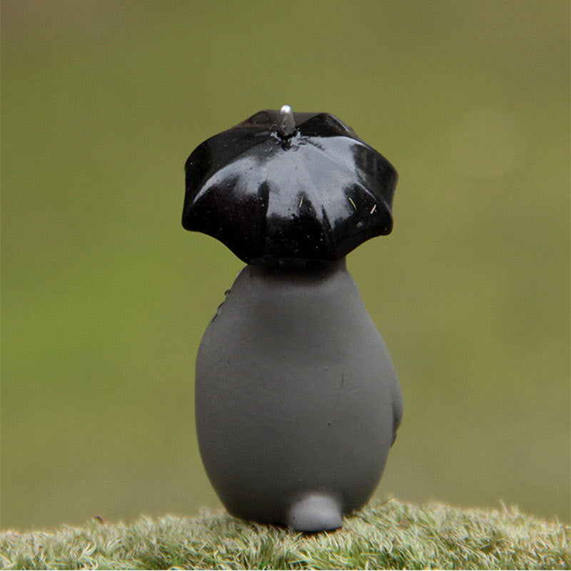 Mini dekoráció – Totoro figura, fatönk, macska és esernyő – DIY pozsgás növényekhez