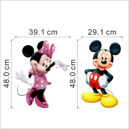 Mickey és Minnie falmatrica – Vízálló dekoráció gyerekszobába