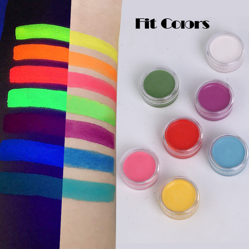 Fit Colors 12 Színű Fluoreszkáló Szemhéjtus – Halloween és Arcdekorációhoz
