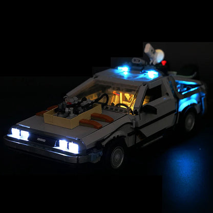 DIY világítás LEGO® 10300 Vissza a jövőbe időgéphez – LED szett távirányítóval