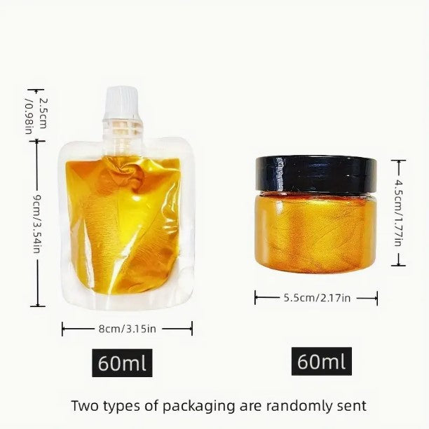 60 ml metál akrilfestékek – vízálló, nem halványuló, DIY és dekorációs használatra