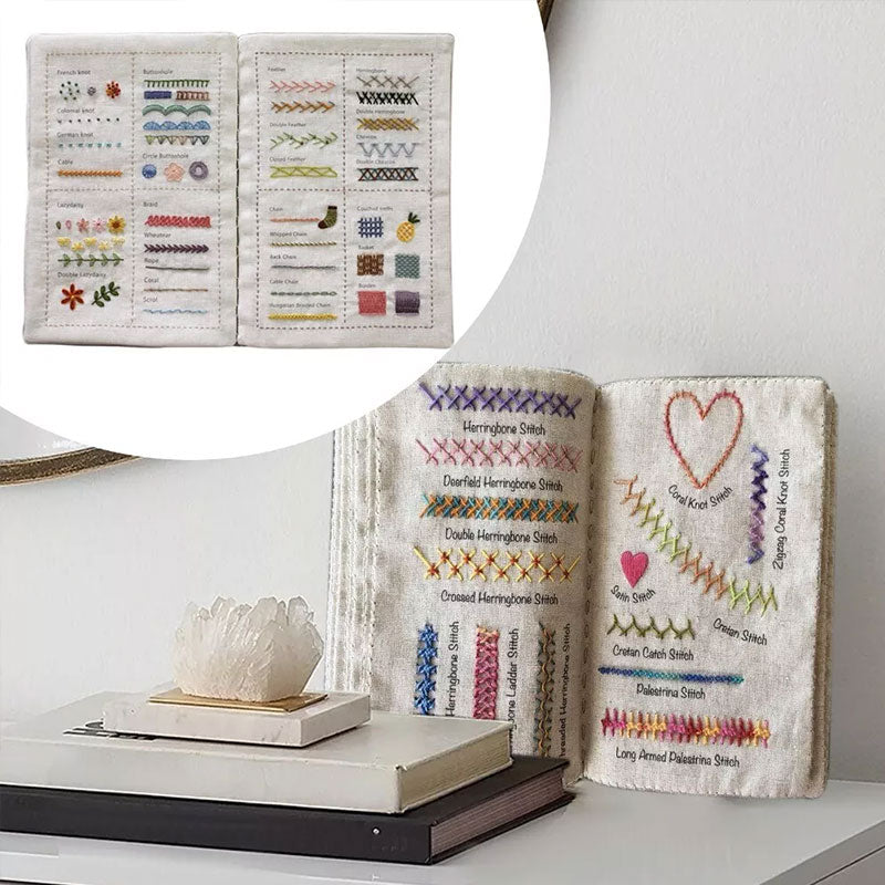 DIY hímzőkönyv utánzat lenvászonból – varrás és hímzés gyerekeknek