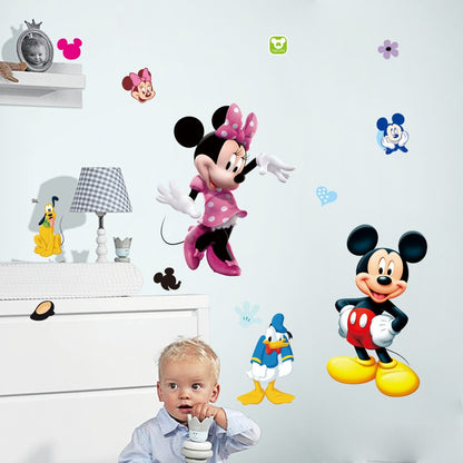 Mickey és Minnie falmatrica – Vízálló dekoráció gyerekszobába