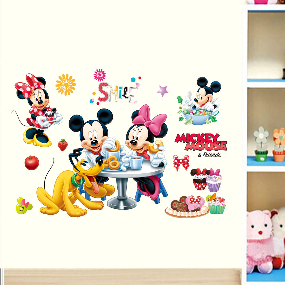 Mickey és Minnie falmatrica – Vízálló dekoráció gyerekszobába