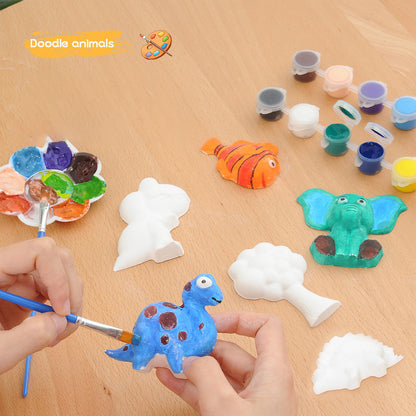 Gyerek gipszfestő készlet – Önthető és festhető DIY kreatív játék, többféle témában