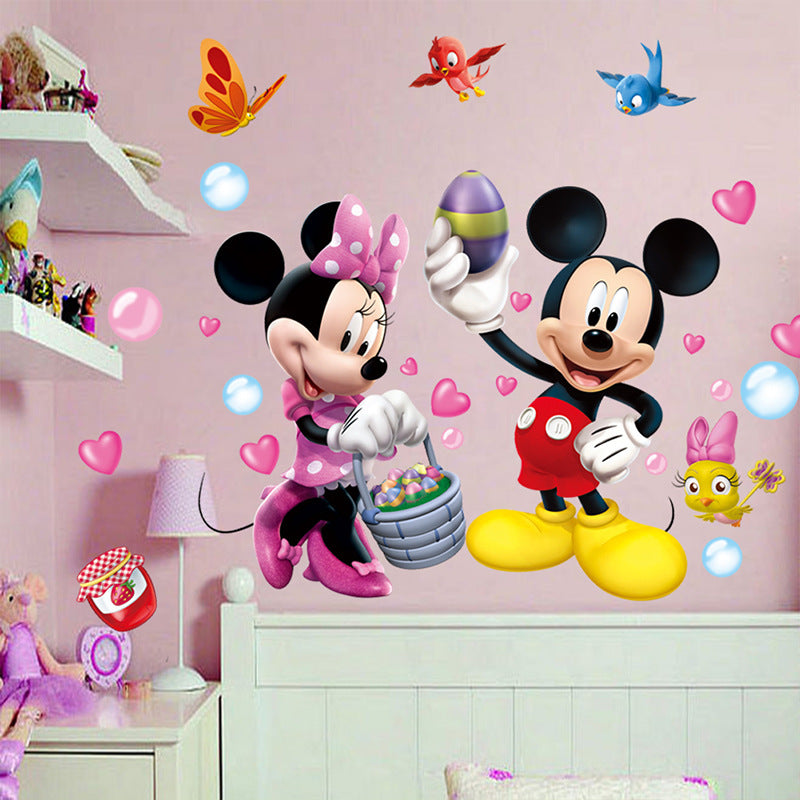 Mickey és Minnie falmatrica – Vízálló dekoráció gyerekszobába