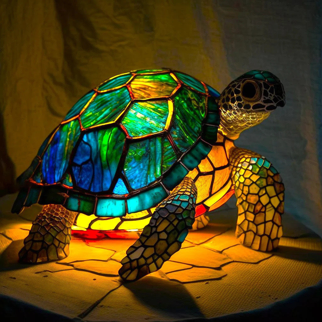 Világítós állatfigura LED dísz – USB-s gyanta hangulatlámpa