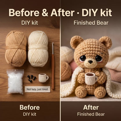 DIY horgolt maci készítő szett – Kreatív kézműves ajándék