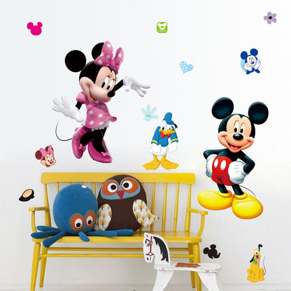 Mickey és Minnie falmatrica – Vízálló dekoráció gyerekszobába