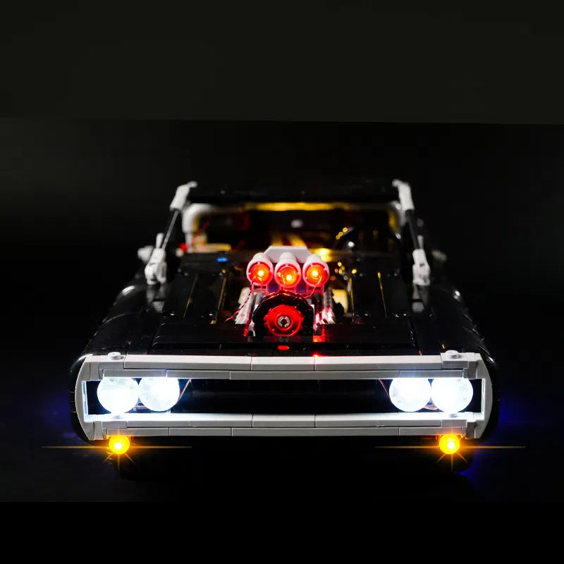 LED világítás készlet LEGO 42111 Dodge Charger modellhez – távirányítós, építőkockákkal kompatibilis