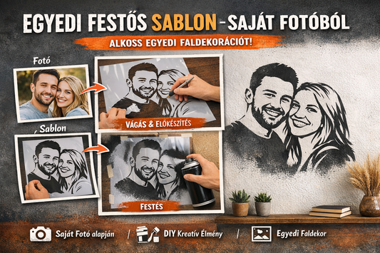 Egyedi festős sablon saját fotóból