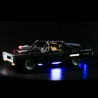 LED világítás készlet LEGO 42111 Dodge Charger modellhez – távirányítós, építőkockákkal kompatibilis